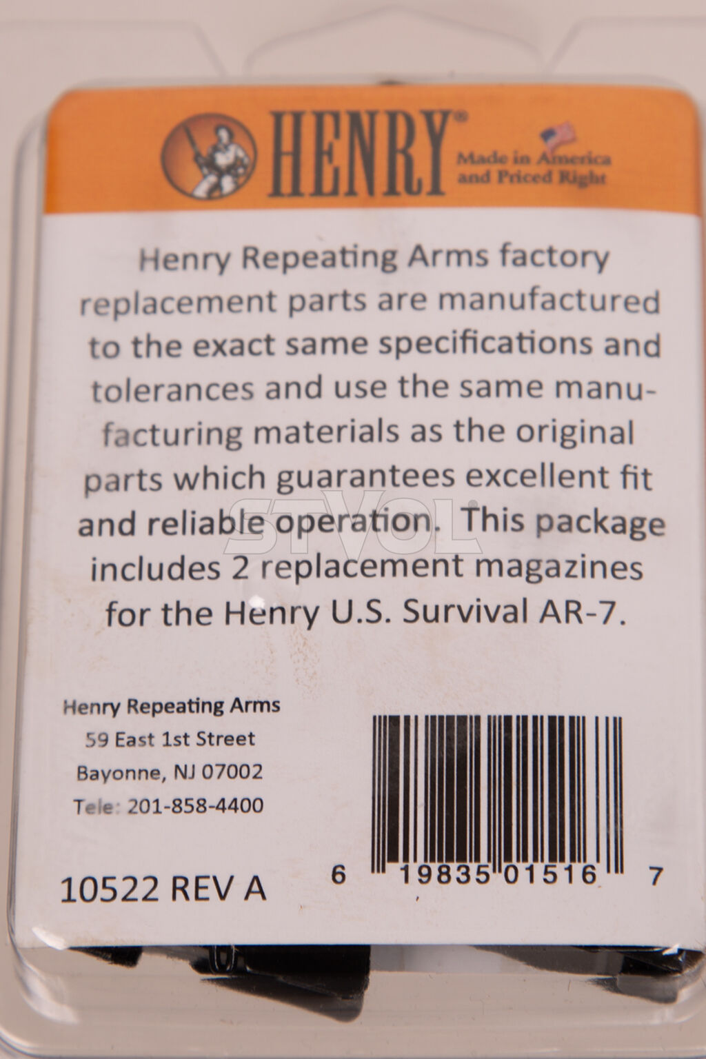 Магазин для Henry Survival 22lr 22lr 8-ми зарядний, 2 шт/уп. фото 3