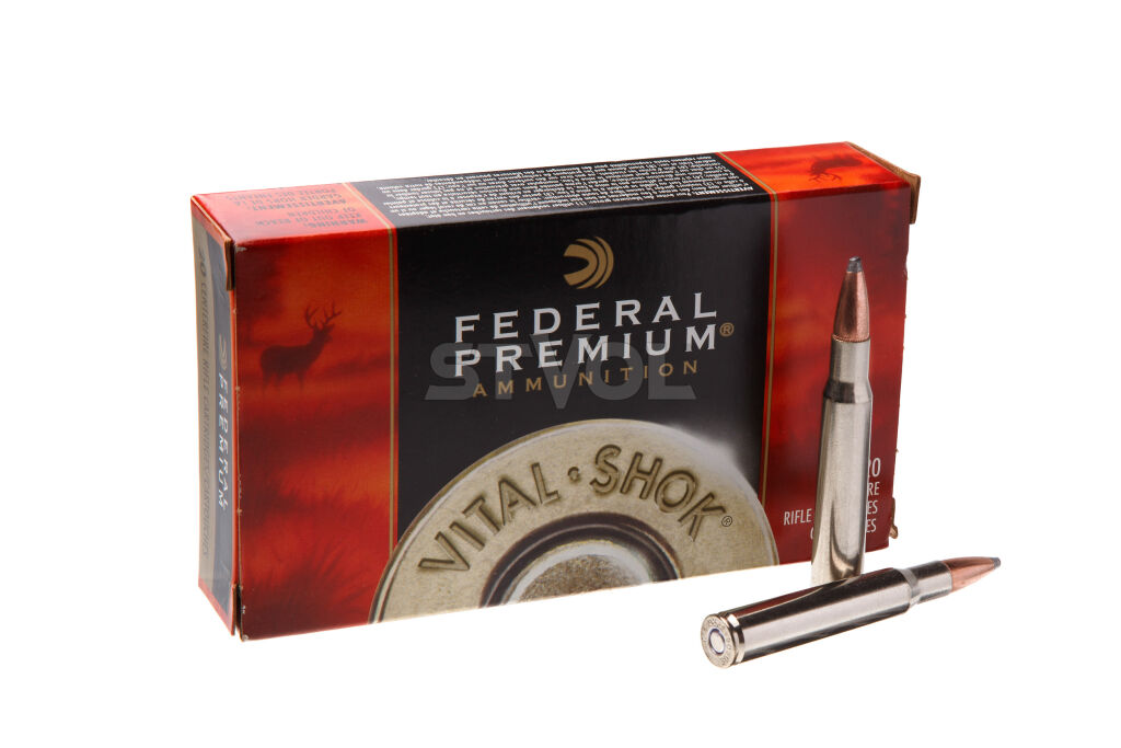 Патрон нарезной Federal V•Shok, 30-06, NOSLER PARTITION, пуля 165GR (10,69 г)