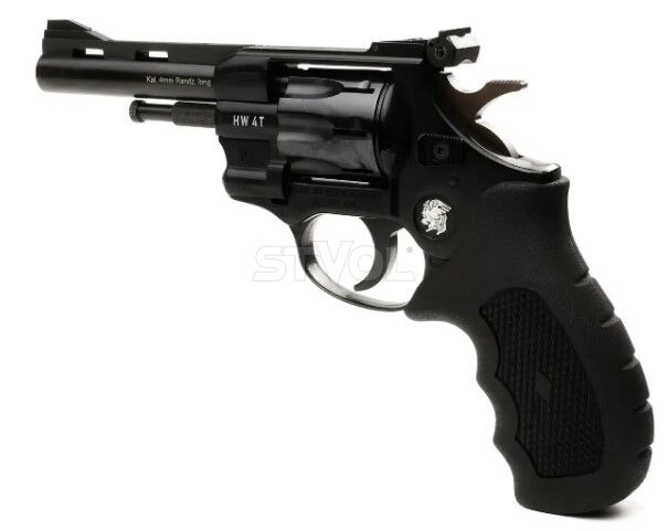 Револьвер под патрон флобера Weihrauch HW4, кал.4, 4" Combat grip Фото 4