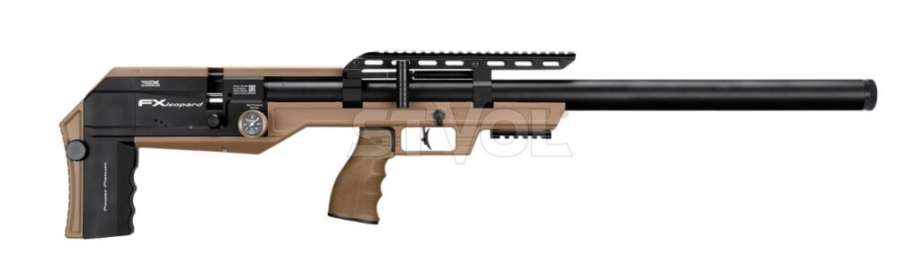 Пневматична редукторна гвинтівка FX Airgun Leopard Composite FDE Sniper Tube .177 кал фото 2