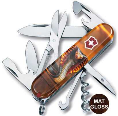 Ніж Victorinox Swiss Army Climber Zodiac Золота дерев'яна змія фото