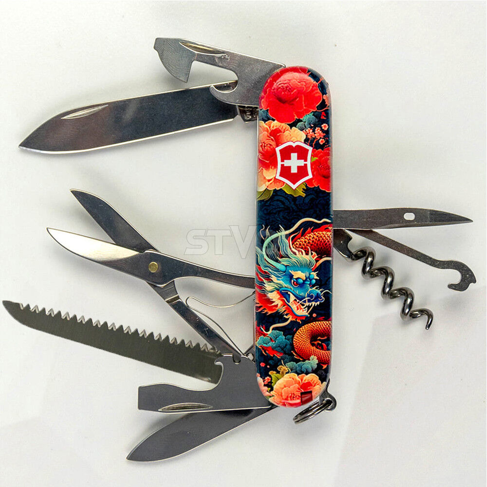 Нож Victorinox Swiss Army Huntsman Zodiac Китайский дракон Фото 3