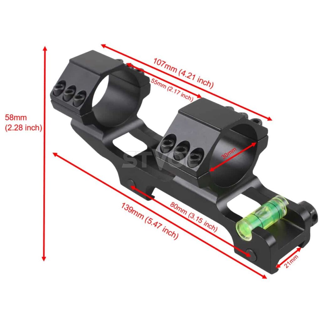 Моноблок Vector Optics 30 мм з бульбашковим рівнем фото 5