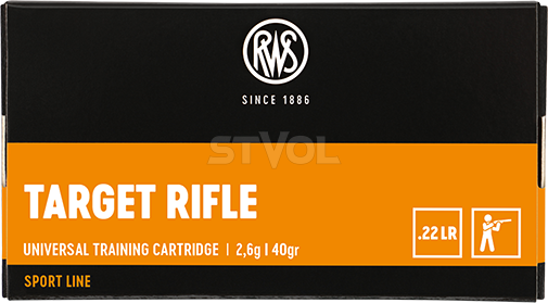 2132478 Патроны нарезные RWS Target Rifle, кал. 22 LR, 40GR (2,6г), 330 м/с, 50 шт/уп. Фото 2