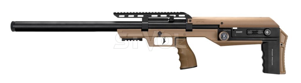 Пневматична редукторна гвинтівка FX Airgun Leopard Composite FDE Sniper Tube .177 кал фото