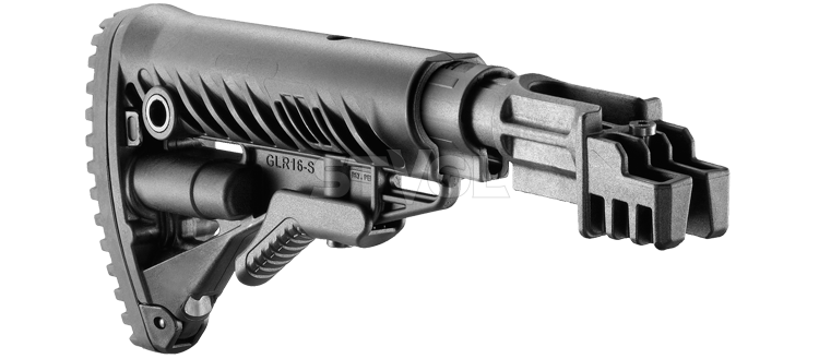 Приклад телескопічний з амортизатором FAB для AK 47, пісочний фото 5