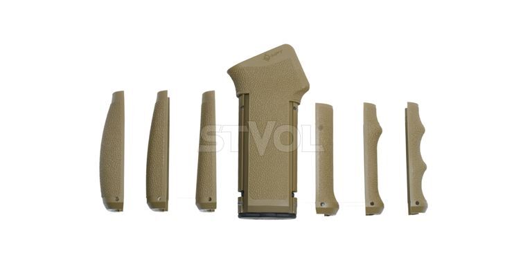 Рукоятка пістолетна до AK-47 MFT з 3-ма накладками, хакі фото 6