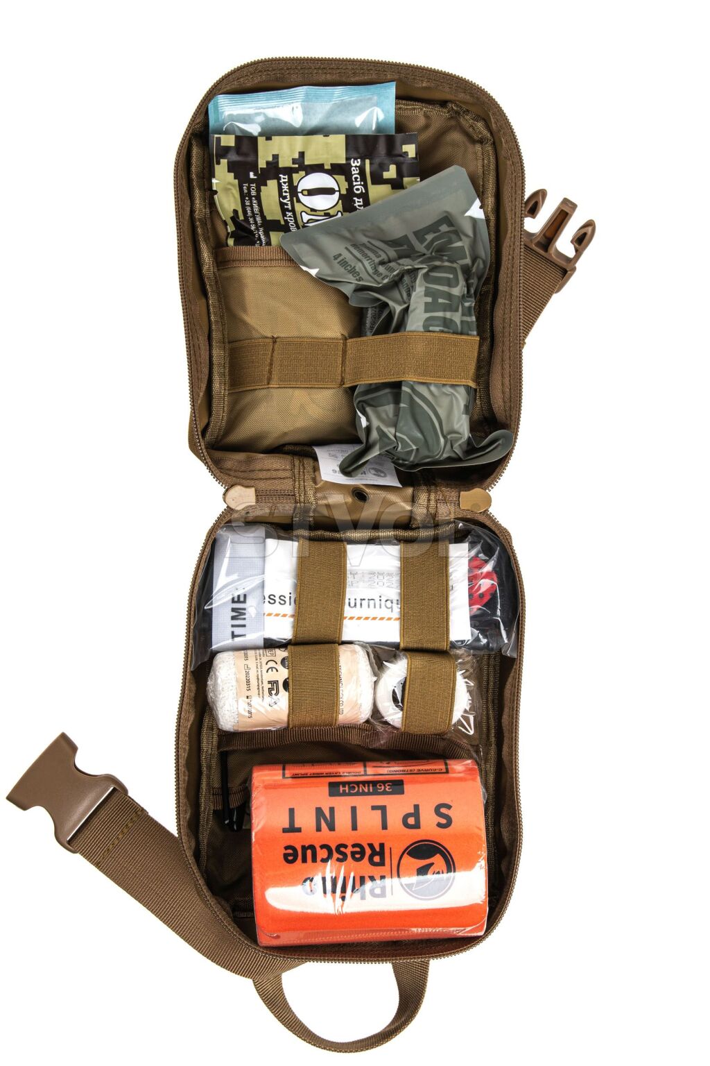 Санітарна сумка для надання першої допомоги з комплектом обладнання IFAK BAG (Пісочна) фото 3