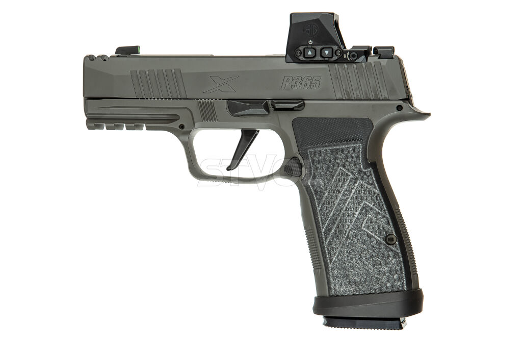 Пістолет спортивний Sig Sauer P365 AXG LEGION 9мм, приціл ROMEO X COMPACT, (3) 17RD STEEL MAG, GRAY фото