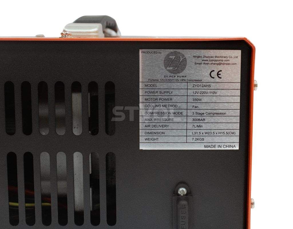 Z9.6.082 Компрессор высокого давления ZBROIA Portair S PCP 300 Bar (12v/110v/220v) Фото 7