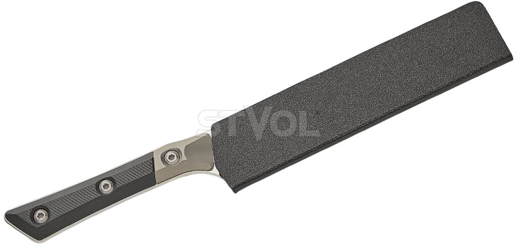 Універсальний кухонний ніж Microtech Utility 6" Black G-10 з больстером фото 4