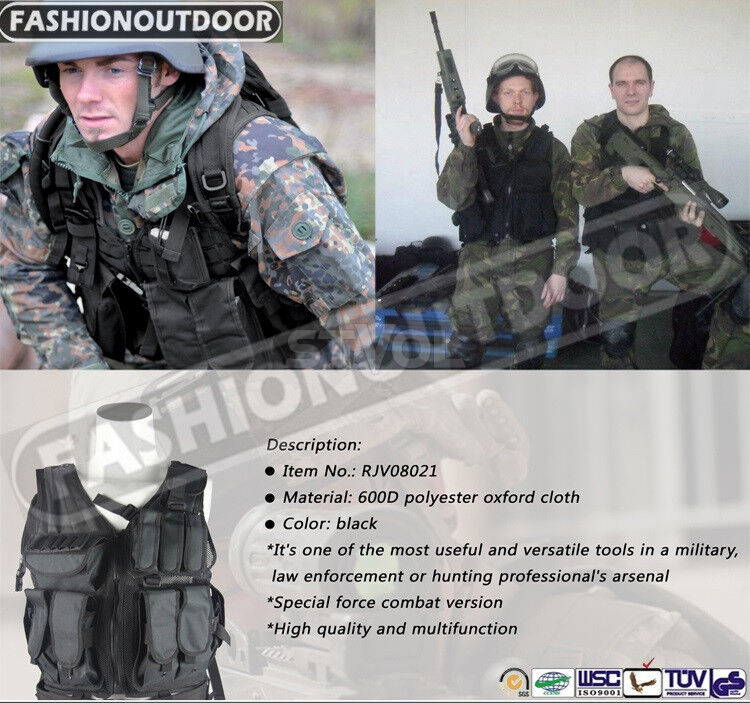 Разгрузка Fashion Outdoor Combat Vest Black Фото 2