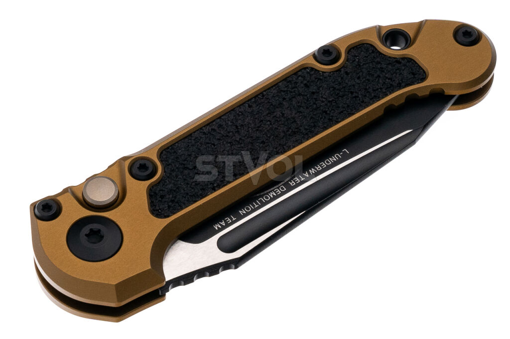 Нож Microtech L.U.D.T. S/E Gen III,  черный клинок, танто, рукоять tan Фото 4