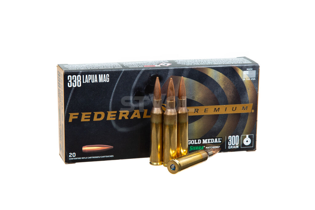 Патрон нарезной Federal Gold Medal 338Lapua Mag 300GR(19.44 г)  SIERRA Match King BTHP