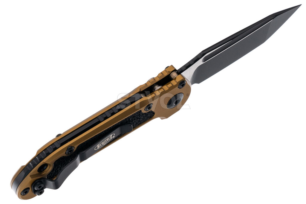 Нож Microtech L.U.D.T. S/E Gen III,  черный клинок, танто, рукоять tan Фото 3