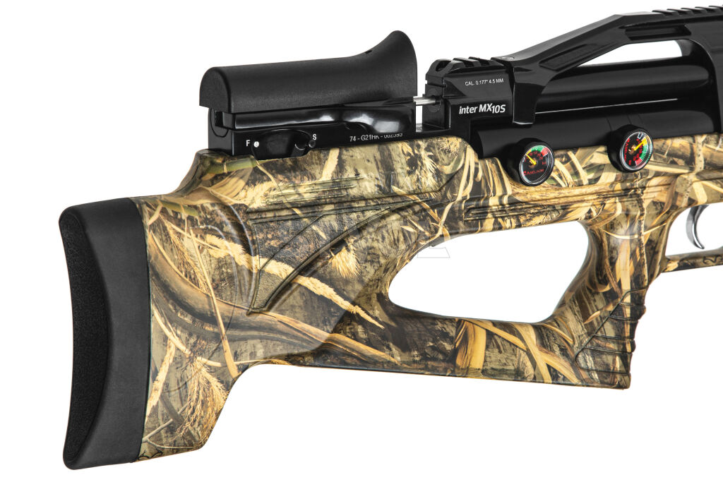 Пневматическая Редукторная PCP винтовка  Aselkon MX10-S Camo Max 5  кал. 4.5 Фото 6