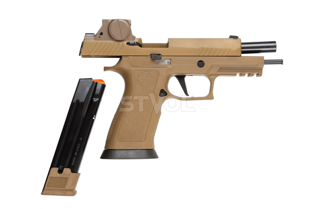 Пістолет спортивний Sig Sauer M17X 9MM, 4.7IN, X-SERIES, COY, ROMEOM17, (3) 21RD STEEL MAG фото 7