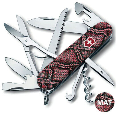 Ніж Victorinox Swiss Army Huntsman Design Принт Шкіра пітона фото