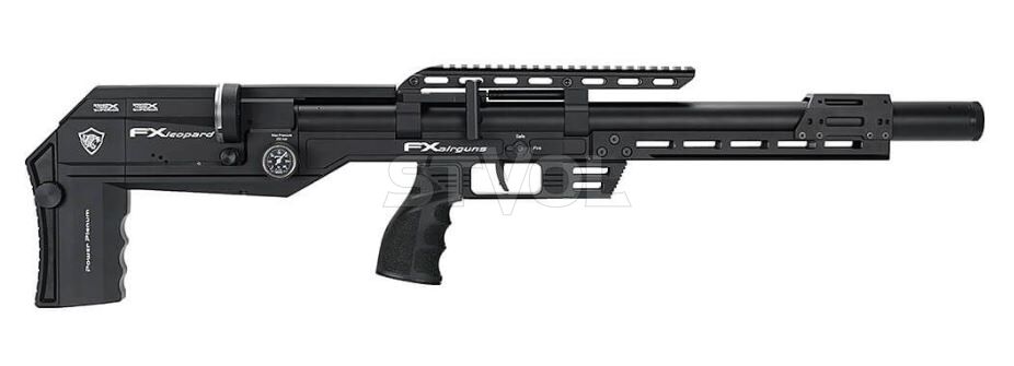 Пневматична редукторна гвинтівка FX Airgun Leopard Black STD Tube .177 кал фото 2
