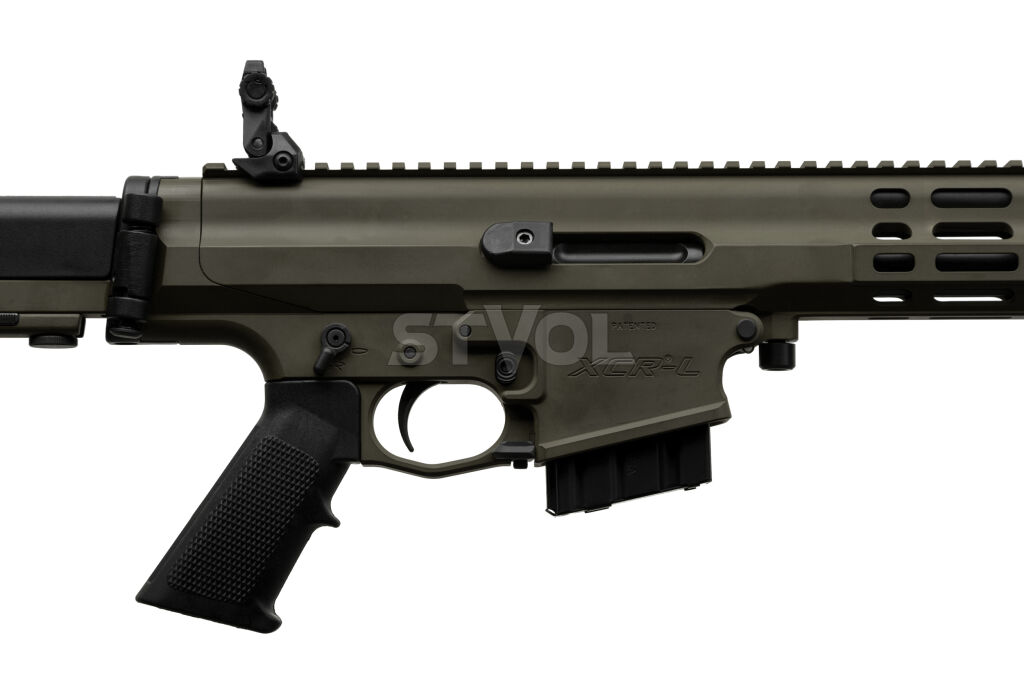 Карабин нарезной Robinson XCR-L 223REM 18,6" Gas Piston 1:7 Heavy M-Lok Green Фото 2