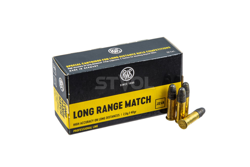 2433398 Патрони нарізні RWS Long Range Match, кал. 22 LR, 40GR (2,6 г), 345 м/с, 50 шт/уп фото