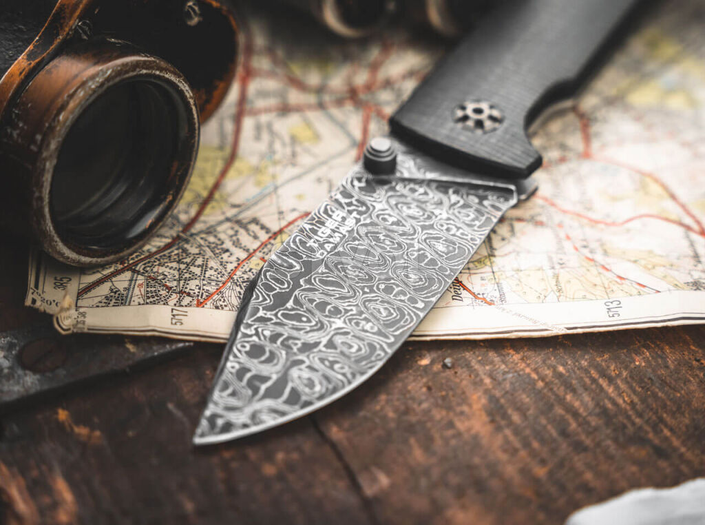 Нож Boker "Tiger-Damast" Фото 6