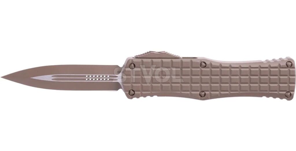 Нож Microtech Hera D/E OTF signature, frag, cerakote, chocolate brown