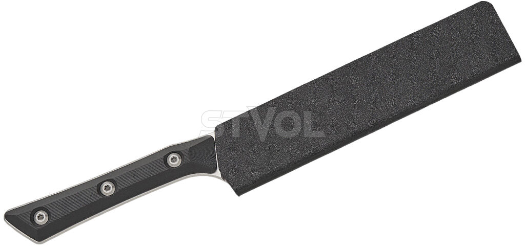 Універсальний кухонний ніж Microtech Utility 6" Stonewash Black G-10 фото 3