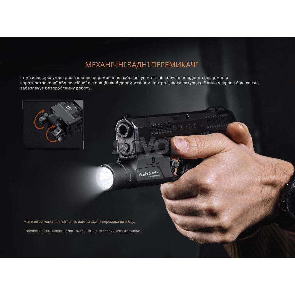 GL19R V20 Ліхтар до пістолета Fenix GL19R V2.0 фото 8