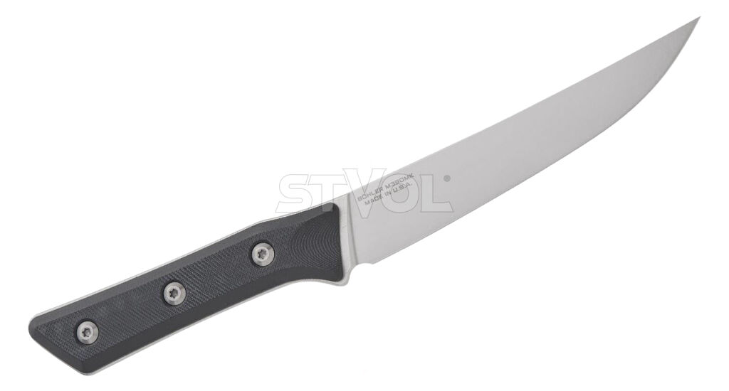 Обробний кухонний ніж Microtech Boning 6.125" Stonewash Black G-10 фото 2