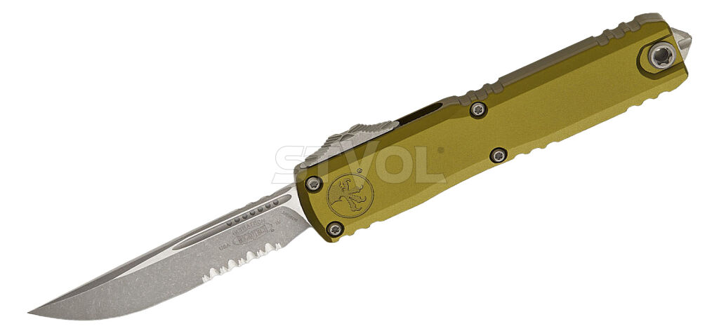 Ніж Microtech Ultratech Gen IV OTF полусеррейтор S/E Apoc OD Green фото