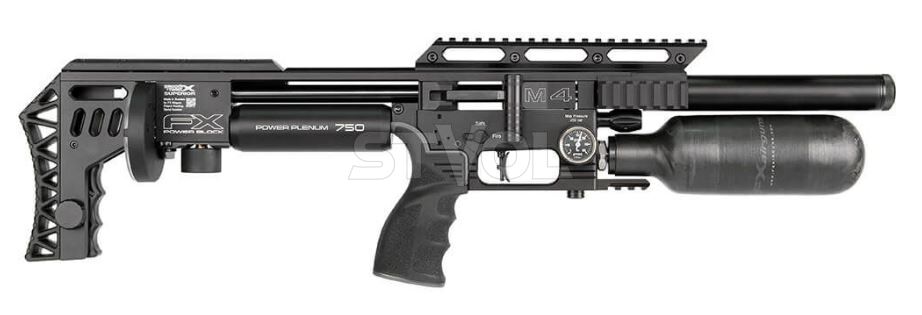 Пневматична редукторна гвинтівка FX Airgun M4 Compact Black .177 кал фото 2