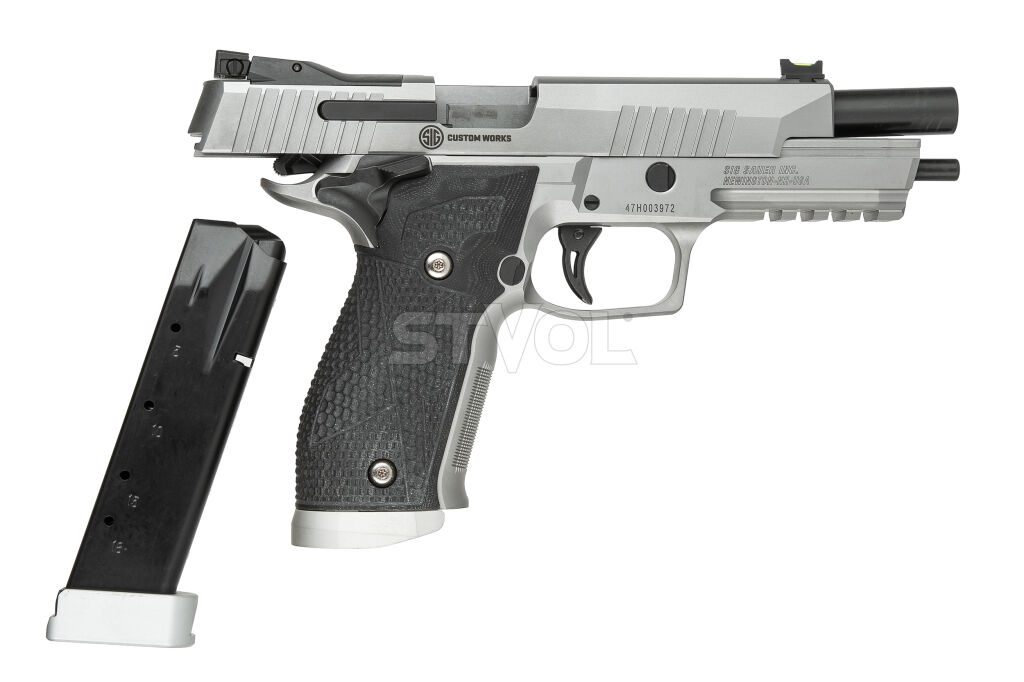 Пистолет спортивный Sig Sauer P226 XFIVE 9MM, 5IN, STAINLESS, BLACK G10, (3) 20RD STEEL MAG, MAGWELL Фото 7
