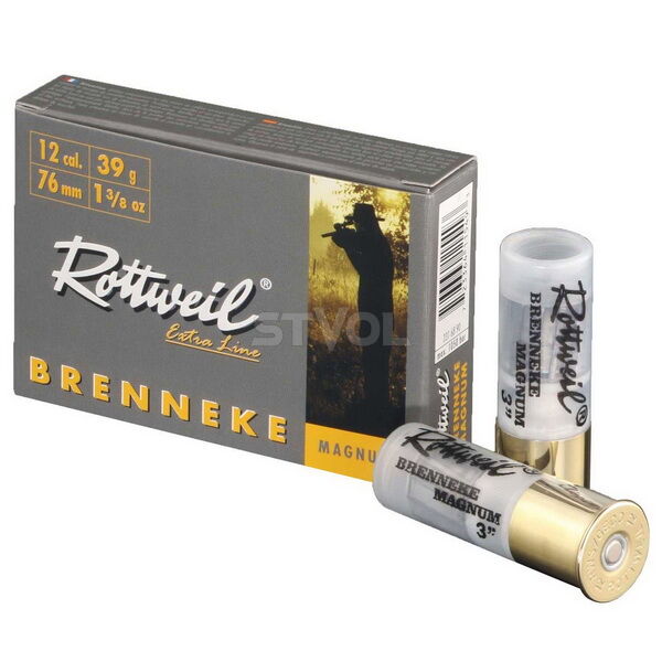 Набої мисливські Rottweil BRENNEKE Magnum 12/76, куля Brenneke 39 г фото 2
