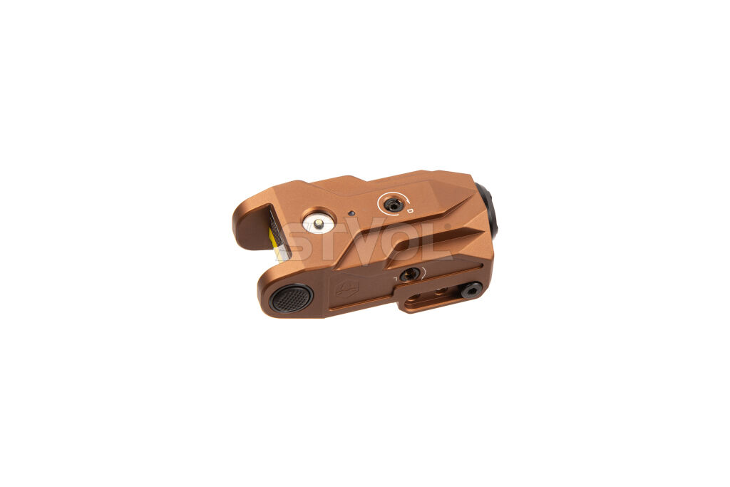 Лазерный целеуказатель Vector Optics Viperay Scrapper пистолетный красный лазер FDE Фото 3