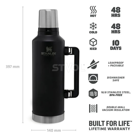 Термос Legendary Classic Matte Black 2.3 л фото 3