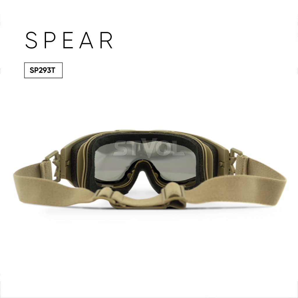 Окуляри захисні, Wiley X не корегувальні, з лінзами з пласмас Mask SP293T Spear Smoke/Clear/LIght R Фото 4