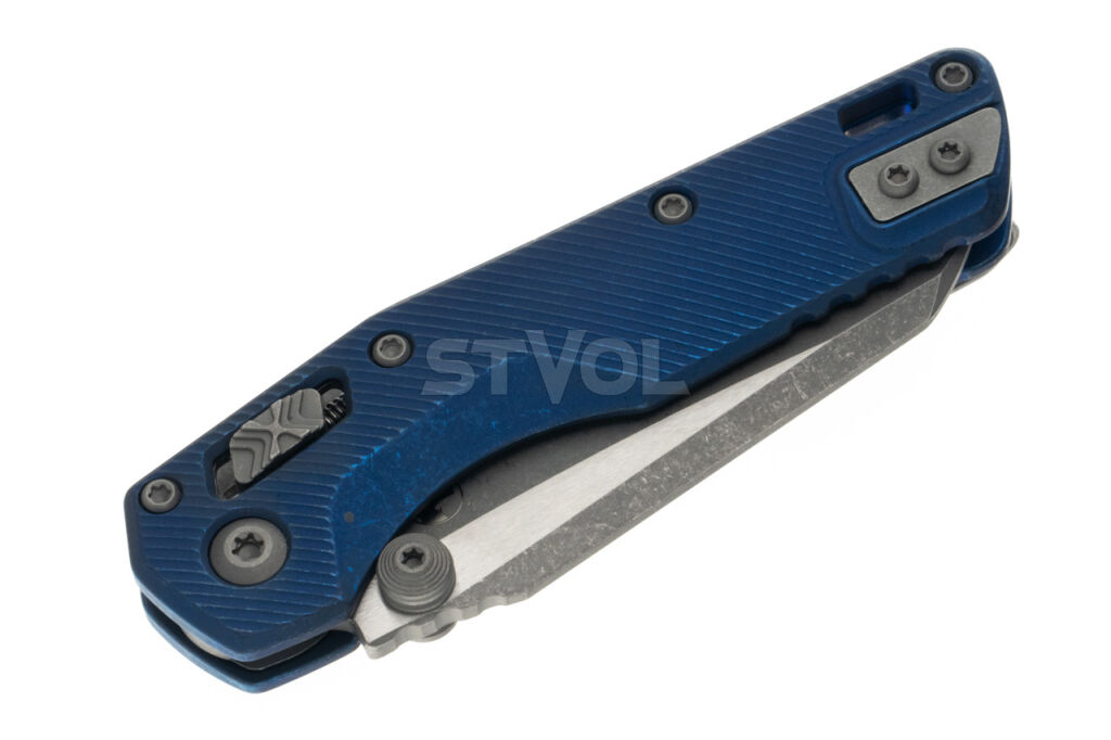 Ніж Microtech MSI Mini Ram-Lok Marfione Select Apoc Fluted Antique blue anodized Ti фото 4