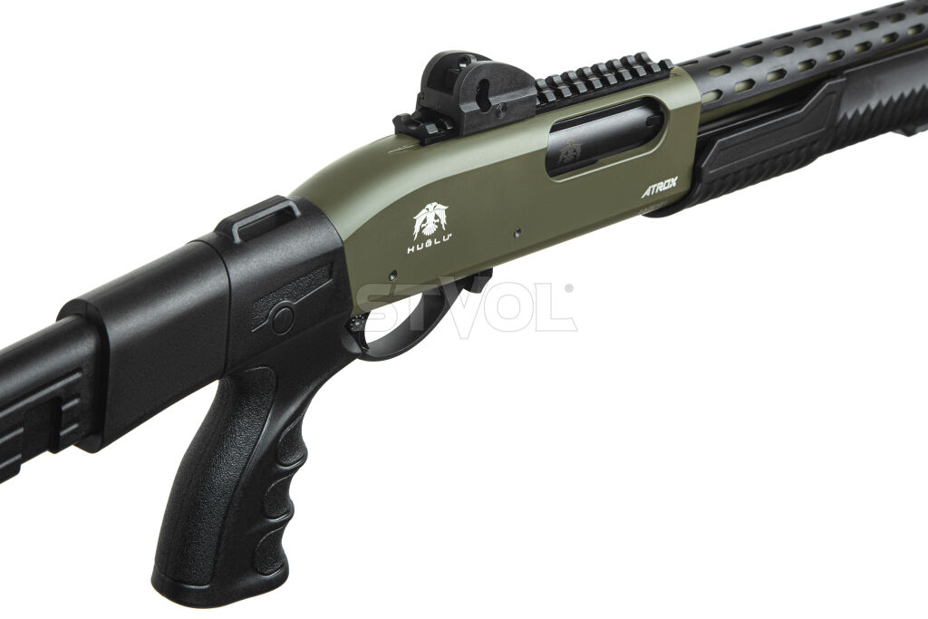 ATROX Tactic Plus Khaki Telescopic Stock 12/47 см Рушниця гладкоствольна Huglu 7+1 фото 4