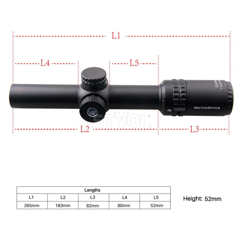 Прицел оптический Vector Optics Grimlock 1-6x24 (30 мм) Illum. GenII SFP Фото 8