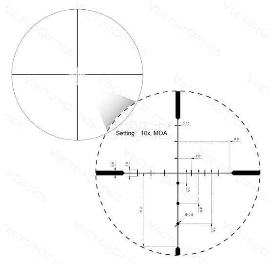 Прицел оптический Vector Optics Hugo 6-24x50 (25,4 мм) SFP Фото 2