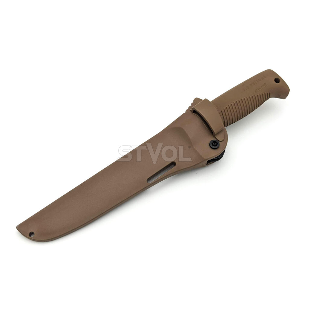 Нож Peltonen M95, покрытие cerakote FDE, coyote, coyote композитный чехол Фото 7