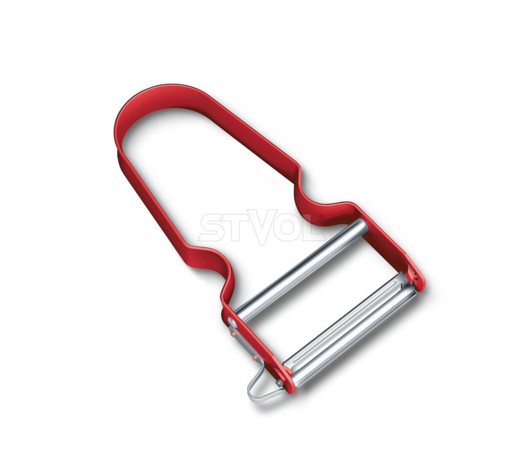 Овочечистка Victorinox REX Red, красная, одностороння гладка РК фото 3