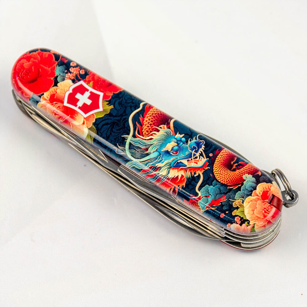 Нож Victorinox Swiss Army Huntsman Zodiac Китайский дракон Фото 2