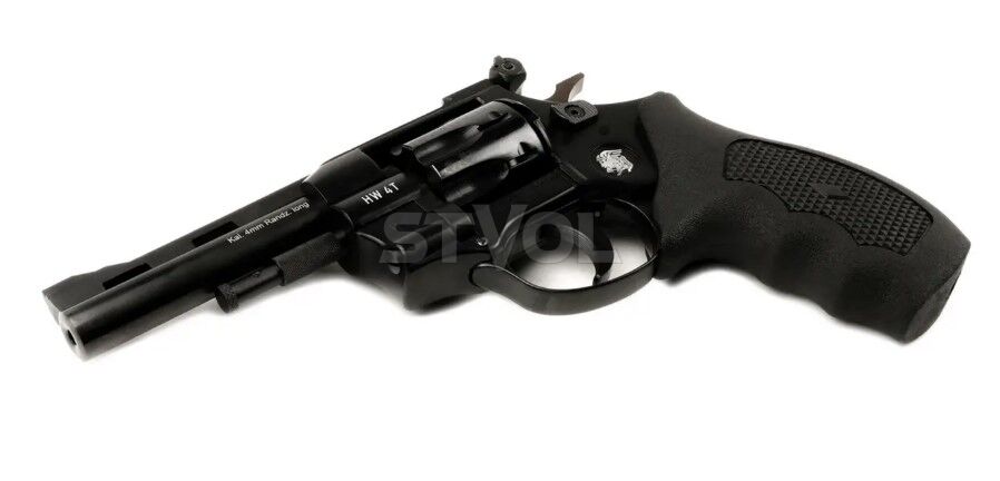 Револьвер под патрон флобера Weihrauch HW4, кал.4, 4" Combat grip Фото 5