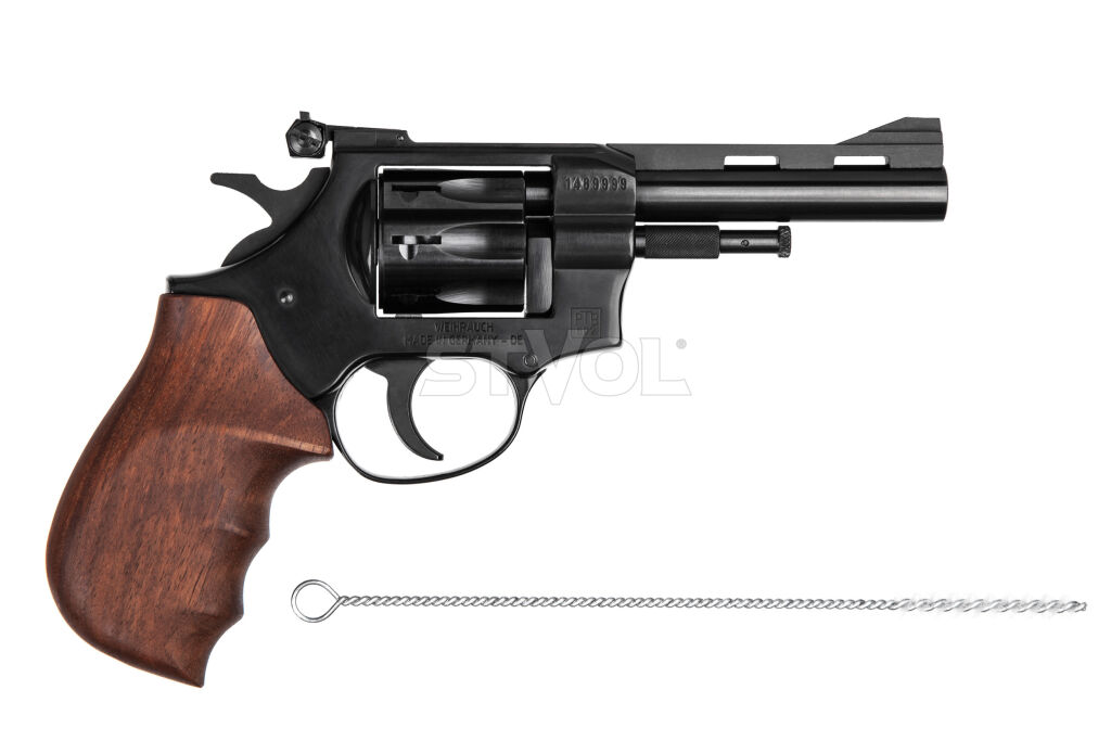 Револьвер под патрон флобера Weihrauch Magnum 4" деревянная рукоять Фото 2