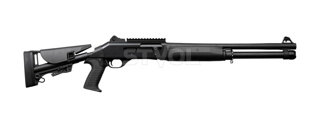 Рушниця гладкоствольна TAC-12 Black 12 кал. 18,5" Telescopic Stock з чохлом. фото