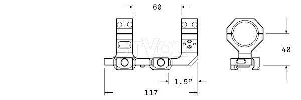 Моноблок AUDERE Levitas Diam 34 H40 Фото 3