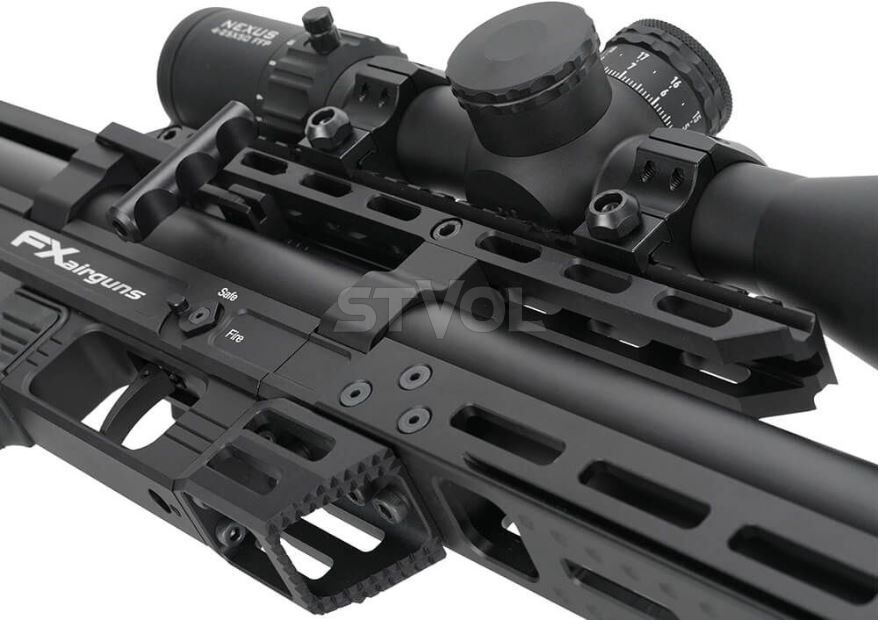 Пневматична редукторна гвинтівка FX Airgun Leopard Black STD Tube .177 кал фото 7