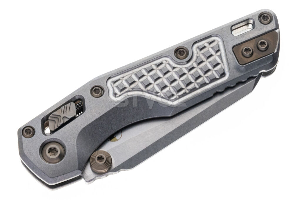 Ніж Microtech MSI Mini Ram-Lok Marfione Select Stnwsh Frag Ti w/ flamed Ti/Br Dbl Vapor фото 4